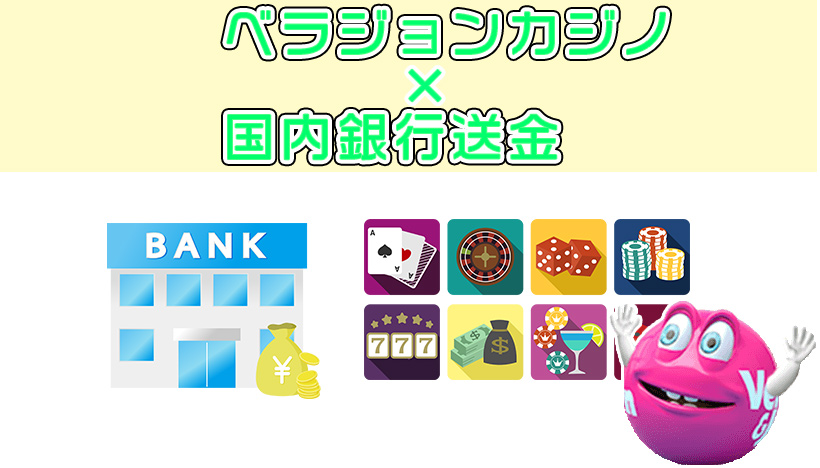 ベラジョンカジノの銀行送金による出金方法