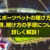 スポーツベット 賭け方